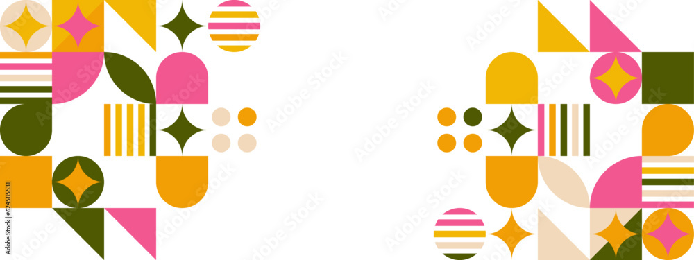 Wall mural vector abstract graphic presentation design mosaic pattern wallpaper background web template.