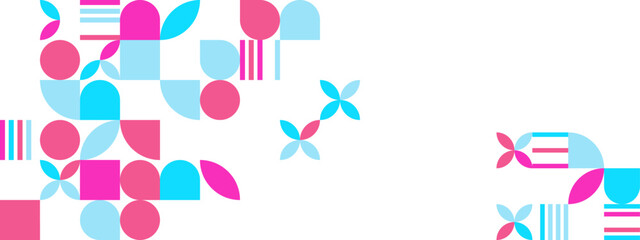 Abstract geometric pattern design in retro style. Vector illustration.