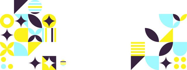 abstract colorful background with geometric elements