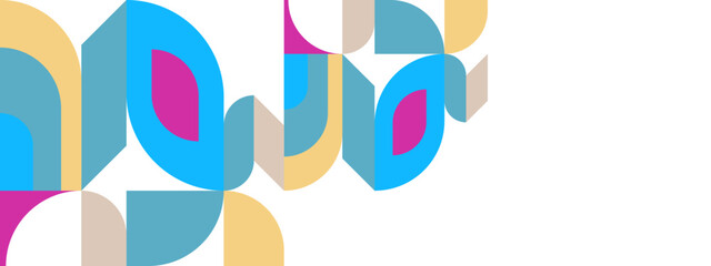 Colorful abstract mosaic background design in retro style. Vector illustration.