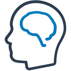 Brain idea symbol icon vector image. Illustration of the creative intelligence think design image