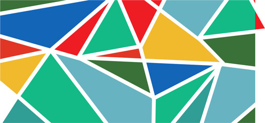 Tape Art Fusion Geometric Triangle Abstractions and Lively Color Palette For Background and Wallpaper