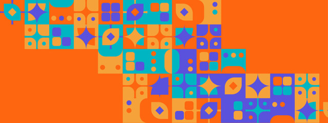 Modern abstract colorful background with geometric elements