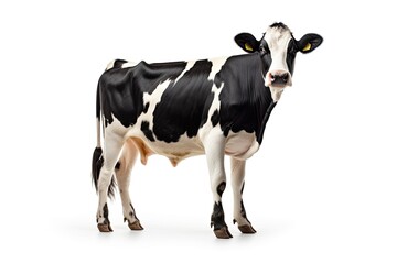 Fototapeta premium Cow isolated on white background