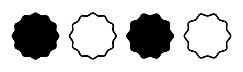 Badge icon set illustration. Awards icon vector. Achieve sign and symbols