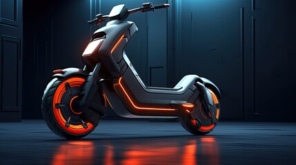 Electric scooter from the future