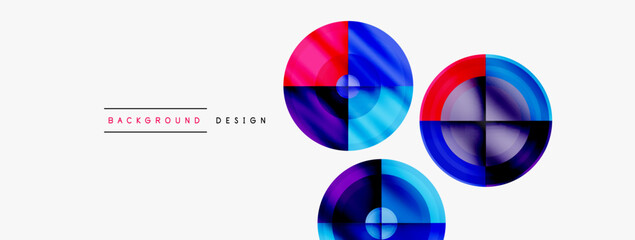 Creative circle geometric abstract background