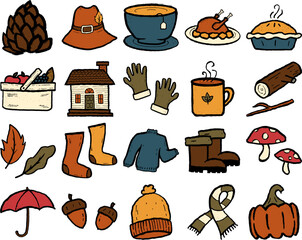 Autumn Fall Thanksgiving Season Illustration