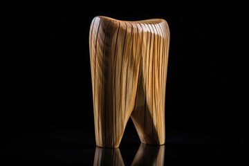 Enchanting Dental Experience: A Marvelous Tooth on a Stool Chair. Generative AI