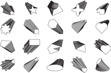 Futuristic Geometric Abstract Shape
