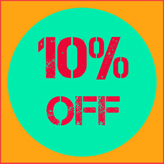 Ten percent off - Price discount
