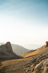 Breathtaking mountain landscape. The Anti Taurus Mountains. Aladaglar National Park. Turkey..