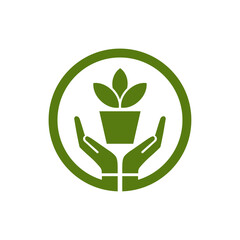 Agriculture and tree planting logo design.