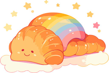 food, illustration, bread, vector, bakery, cartoon, breakfast, icon, croissant, meal, dessert, symbol, design, set, delicious, cake, sweet, bun, drawing, snack, pastry, fresh