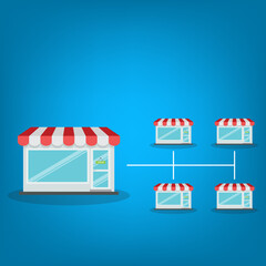 Expanding Small Business. Franchise business. Growth Brand Chain Store, Franchising System