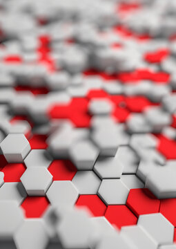 Hexagon tiles as 3D background