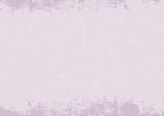 Fototapeta premium 全体に薄い点が散りばめられ上下に薄紫の汚れのようなザラザラを配した背景