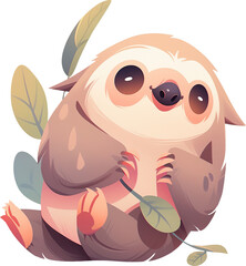 Obraz premium Sloth Sanctuary A Glimpse of Slowpaced Life