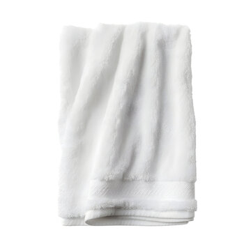 white clean folded towel