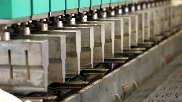 Geo synthetic material manufacturing in automated machine.