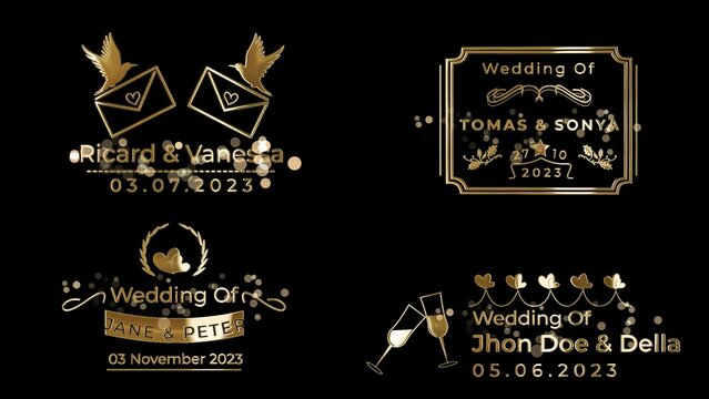 Gold Wedding Title