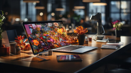 A designer is drawing a website design on a scrap of paper. AI Generated