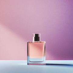 modern minimalist perfume bottle design, isolated. AI Generated