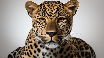 Fototapeta na wymiar close up portrait of a leopard with AI-Generated Images