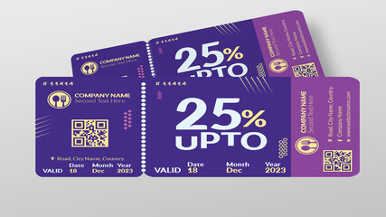 FOOD COUPON TICKET 2023 TEMPLATE
