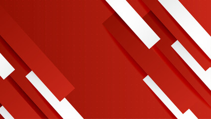 abstract red background with geometric shape and white space