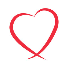 Heart love icon, love concept. Valentine's day