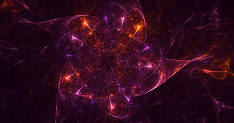Fototapeta premium 3D rendering abstract round light background