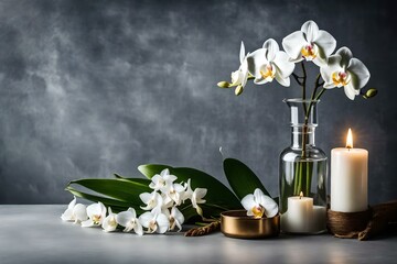 still life with orchid and candles
Created using generative AI tools