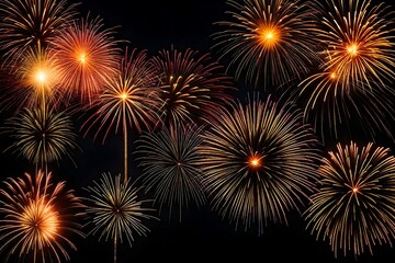 fireworks in the night sky Created using generative AI tools