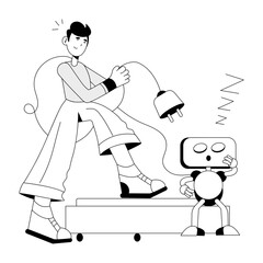 Tired Robot 