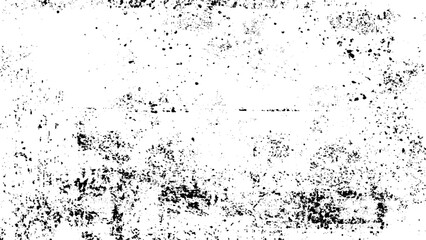 Fototapeta premium black chaotic spots texture background. Dust, rubbish, dirt isolated on white background. 