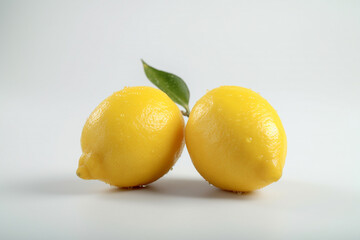 lemon on a white background