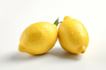 lemon on a white background