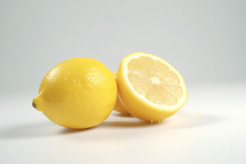 lemon on a white background