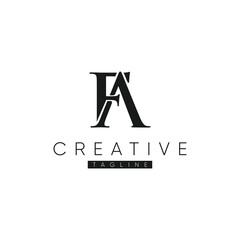 Simple Lettering Logo Alfabet © Nas