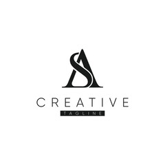 Simple Lettering Logo Alfabet