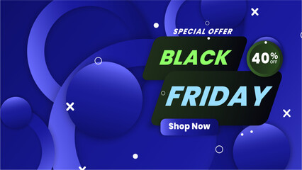Black Friday Funky colorful geometric. Vector Illustration
