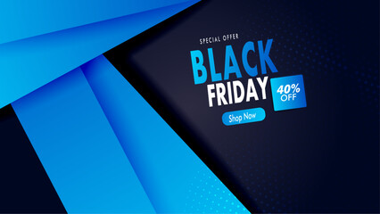 Obraz premium Black Friday social media sale banner set design template, Fashion social media post design