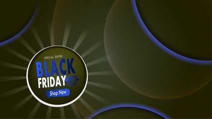 Modern black friday sale social media post template design