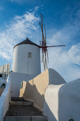 views of the village of Oia in Santorini