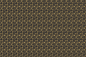 Golden floral background design templates