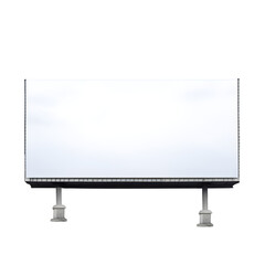 Obraz premium Blank billboard isolated on white png transparent background