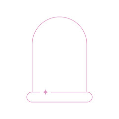 Minimalist Monoline Aesthetic Frame
