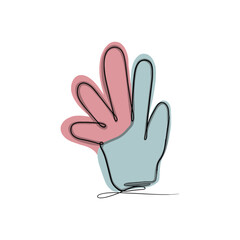 Gloves vector illustration