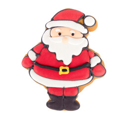 santa claus christmas gingerbread isolated